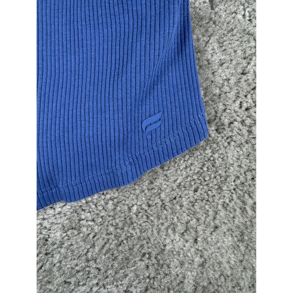 Fabletics Blue Ribbed Racerback Tank Top TK2356180 XS - Picture 2 of 8